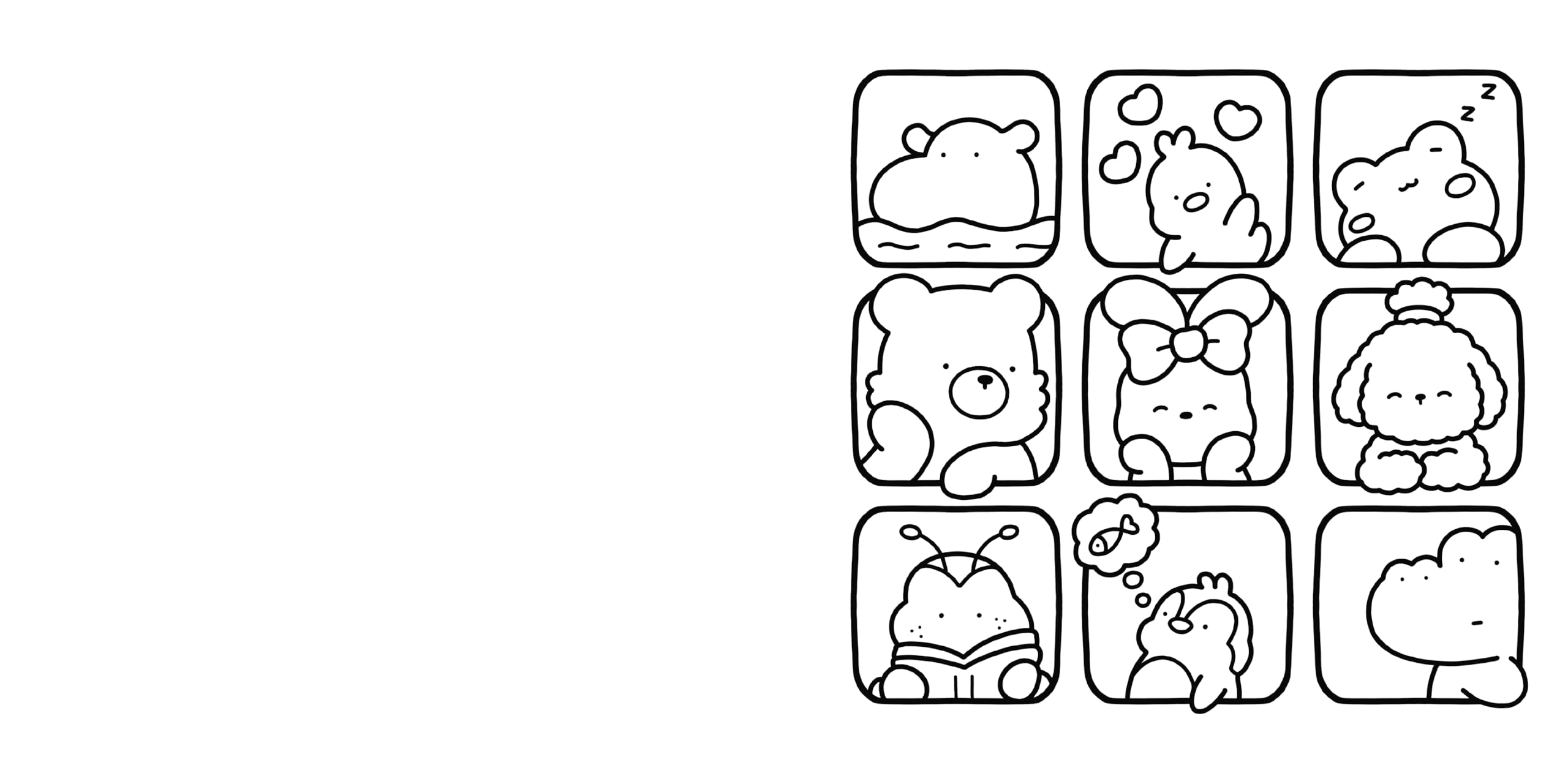 Cozy Friends: Coloring Book for Adults and Kids (Cozy Spaces Coloring)
