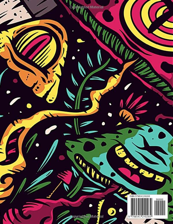 Stoner Coloring Book for Adults: Cool Stoner Psychedelic Colouring Book with Trippy Hippie Designs to Color | Funny Stoner Gifts for Smokers & Weed Lovers Men & Women