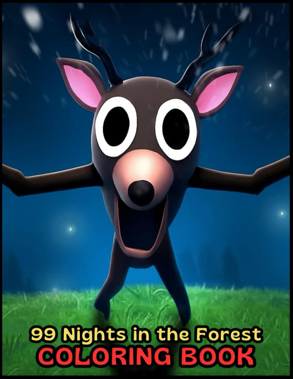 99 Nights in the Forest Coloring Book: Survival Horror Coloring Adventure Scenes with Deer Monsters