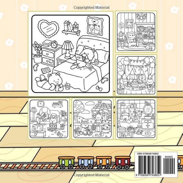 Cozy Routine: Cute Coloring Book for Adults, Teens, and Kids.: Bold and Easy. Hand-drawn Designs. Ideal for Stress Relief (Cozy Scenes & Places)