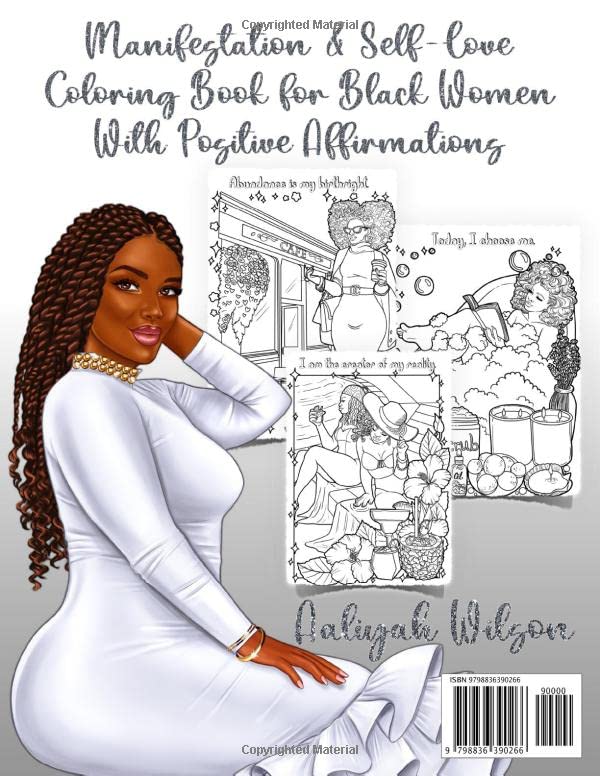 I Am: Manifestation & Self Love Coloring Book for Black Women: With Positive Affirmations to Manifest Love, Success & Happiness, Boost Your Confidence, Raise Your Self Esteem and Improve Your Mindset
