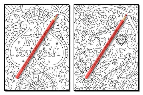 Live Your Dreams: An Adult Coloring Book with Fun Inspirational Quotes, Adorable Kawaii Doodles, and Positive Affirmations for Relaxation