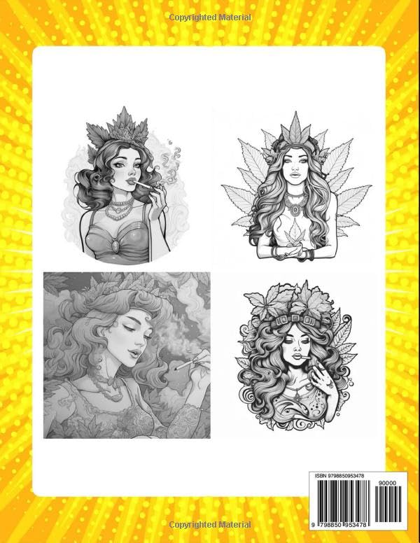 Princess Stoner Coloring Book: Excellent Coloring Book For Kids And Adults