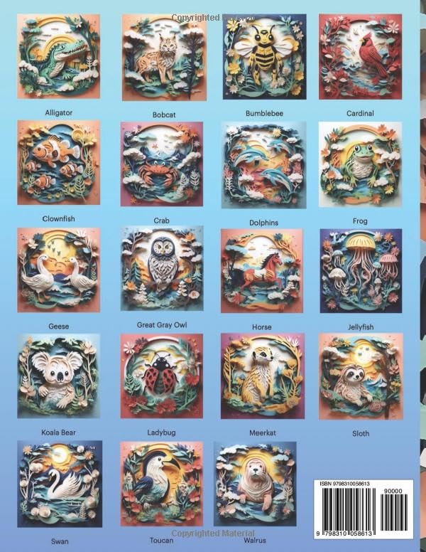 Nature In Focus: A Paper Craft Inspired Coloring Adventure, Volume Three