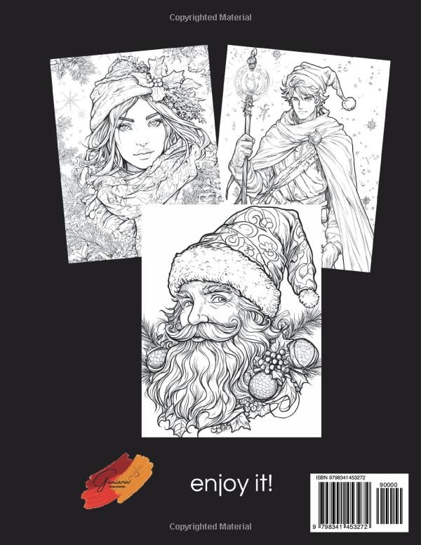 Christmas Coloring Book for Adults: A Magical Christmas: Relaxing Christmas Coloring Pages for Women, Men, and Teens with 55 high quality images ... creatures in the spirit of Christmas.