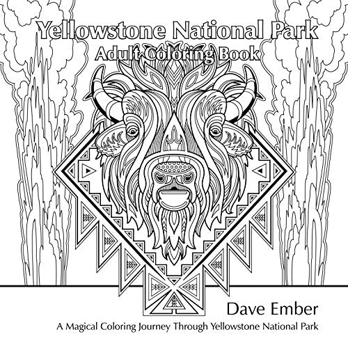 Yellowstone National Park, Adult Coloring Book