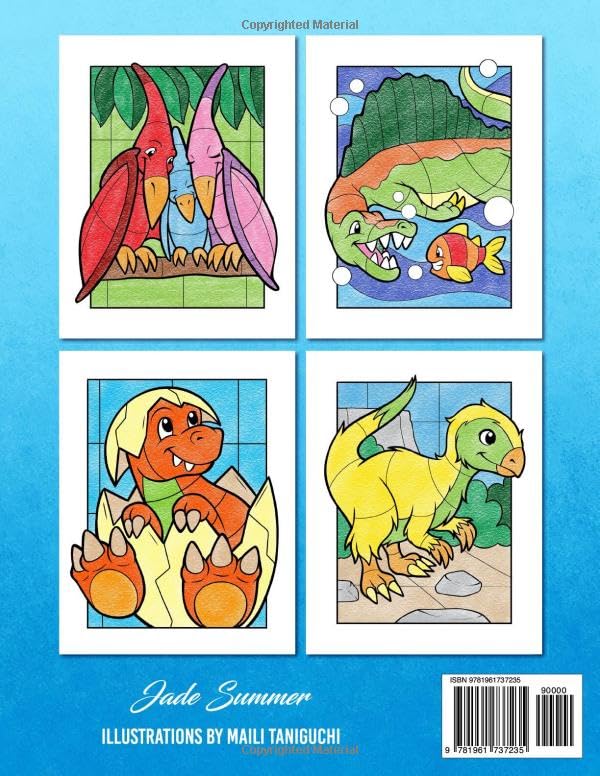Dinosaur Coloring Book: Fun and Relaxing Designs for Kids Ages 4-8