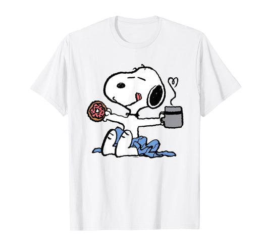 Peanuts - Donut Coffee Snoopy T-Shirt