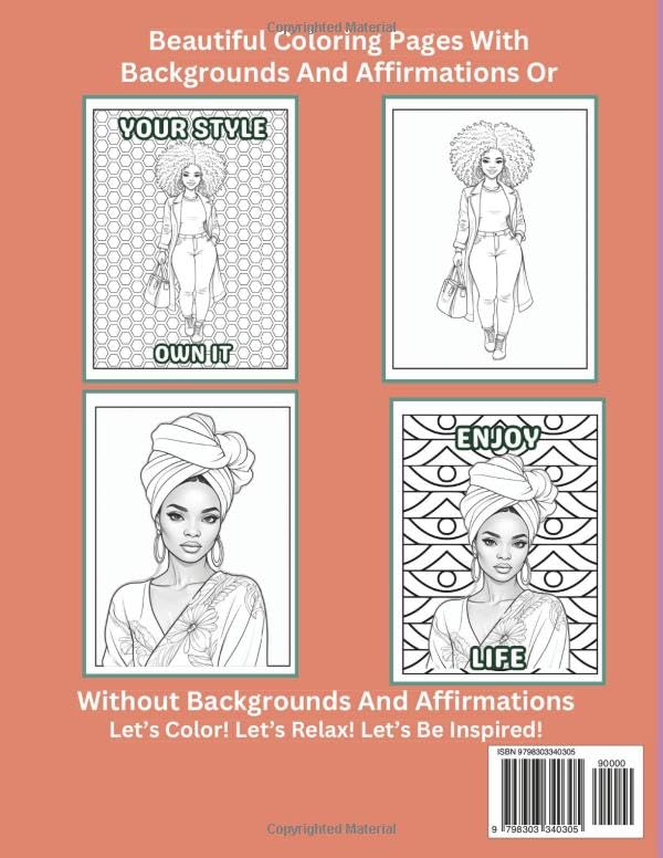 Coloring Book for Black Women KEEP IT FOXY! An Inspirational Coloring Book for Black Women