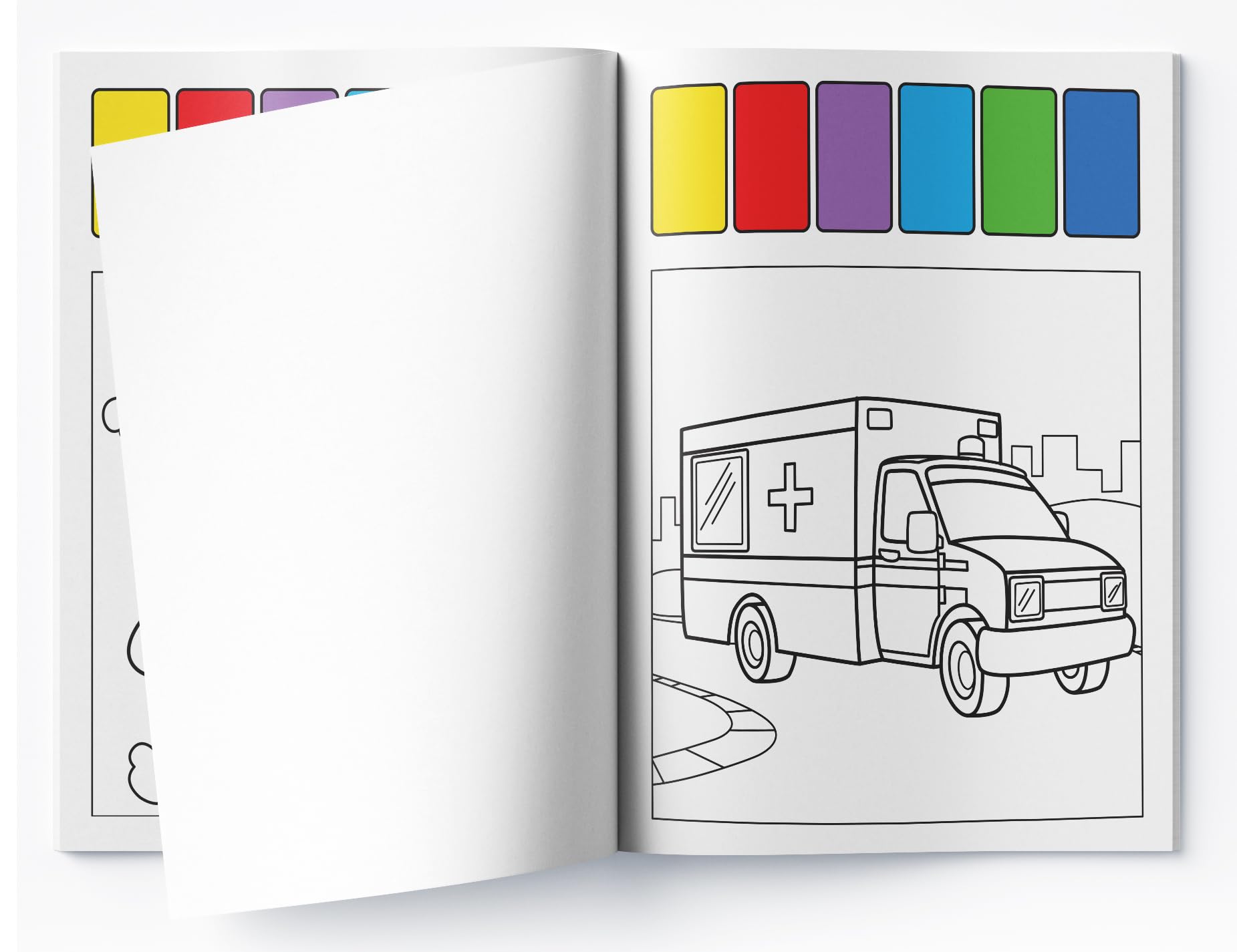 Pick and Paint Coloring Book: Vehicles