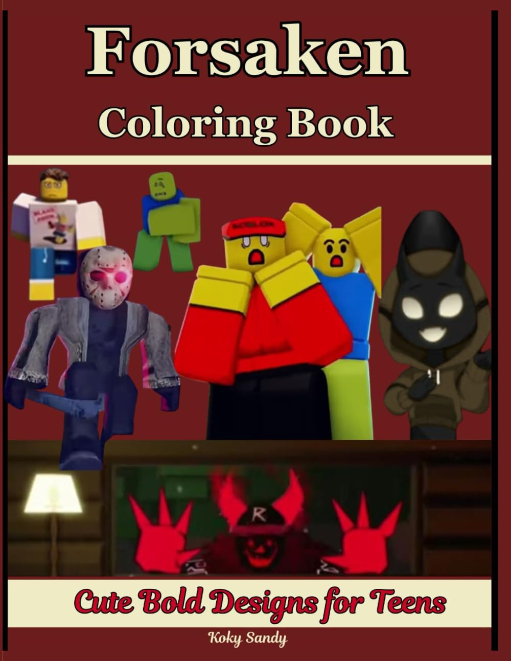 Forsaken Coloring Book: Cute Bold Designs for Teens