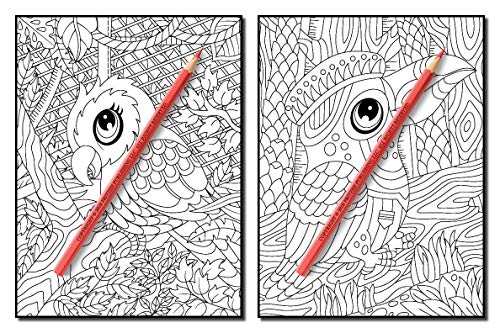 Chibi Animals: An Adult Coloring Book with Adorable Cartoon Animals, Cute Nature Scenes, and Relaxing Patterns for Animal Lovers (Cute Animal Coloring Books)