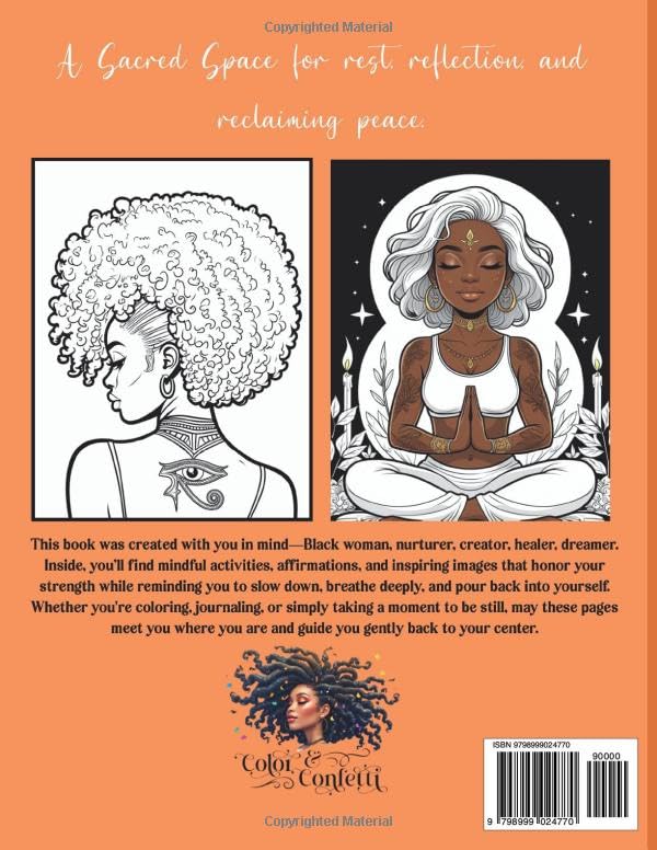 Sacred Space: A Healing Space for Black Women - Coloring & Activity Book