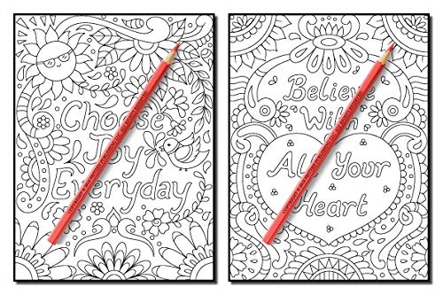 Live Your Dreams: An Adult Coloring Book with Fun Inspirational Quotes, Adorable Kawaii Doodles, and Positive Affirmations for Relaxation