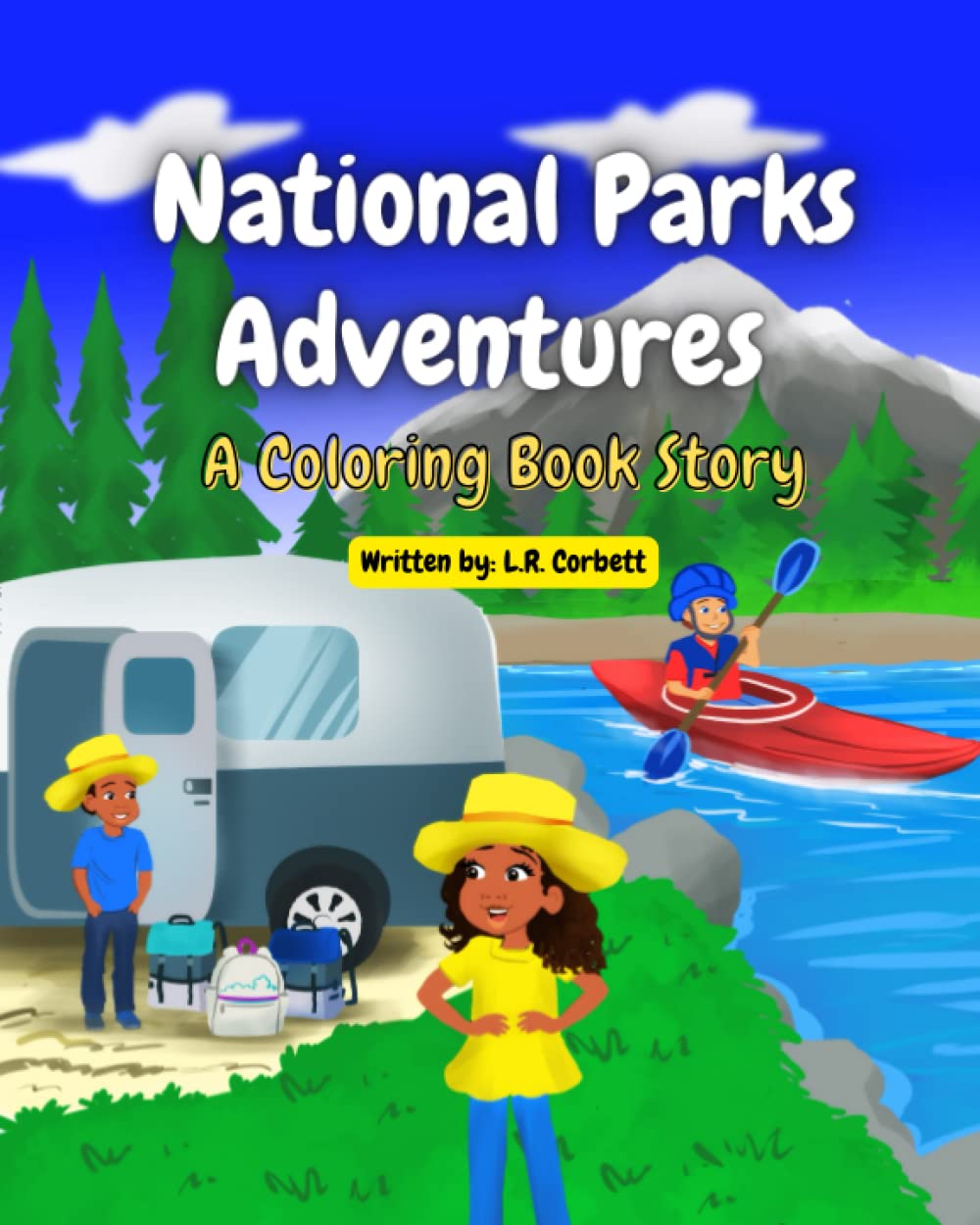 National Parks Adventures: A Coloring Book Story (Travel Color Repeat Children's Collection)