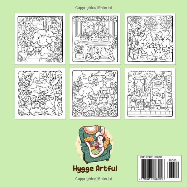 Cozy Nature: A Delightful Coloring Book for Adults And Teens Featuring Cute Creatures Relaxing in Serene Flower Filled Gardens for Relaxing