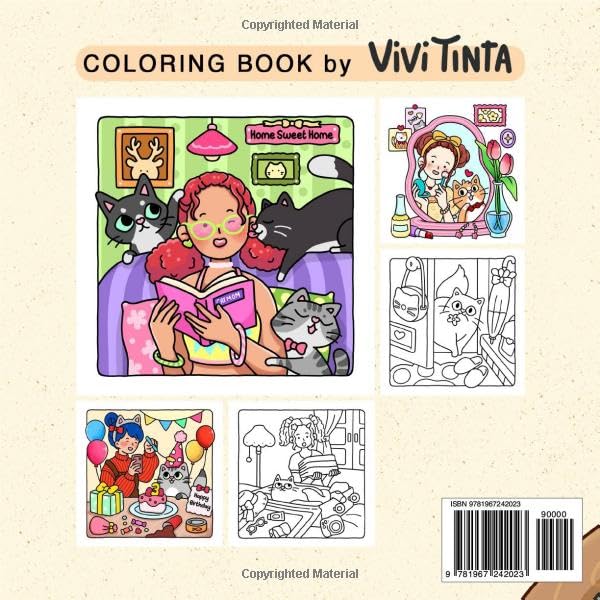 Cat Mom: Cataholic Coloring Book for Adults & Teens Featuring Cute and Mischievous Feline Designs (Girl Theme Coloring Book)