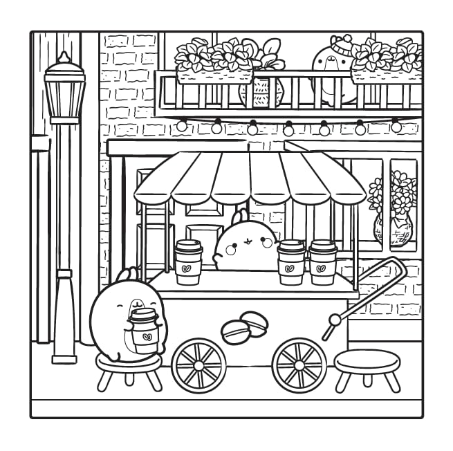 Molang - Cosy coloriages