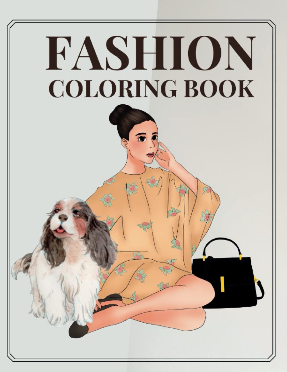 Fashion Coloring Book: For Adults | Retro Fashions and Accessories from the 50s, 60s, 70s | Coloring to Relax and De-Stress