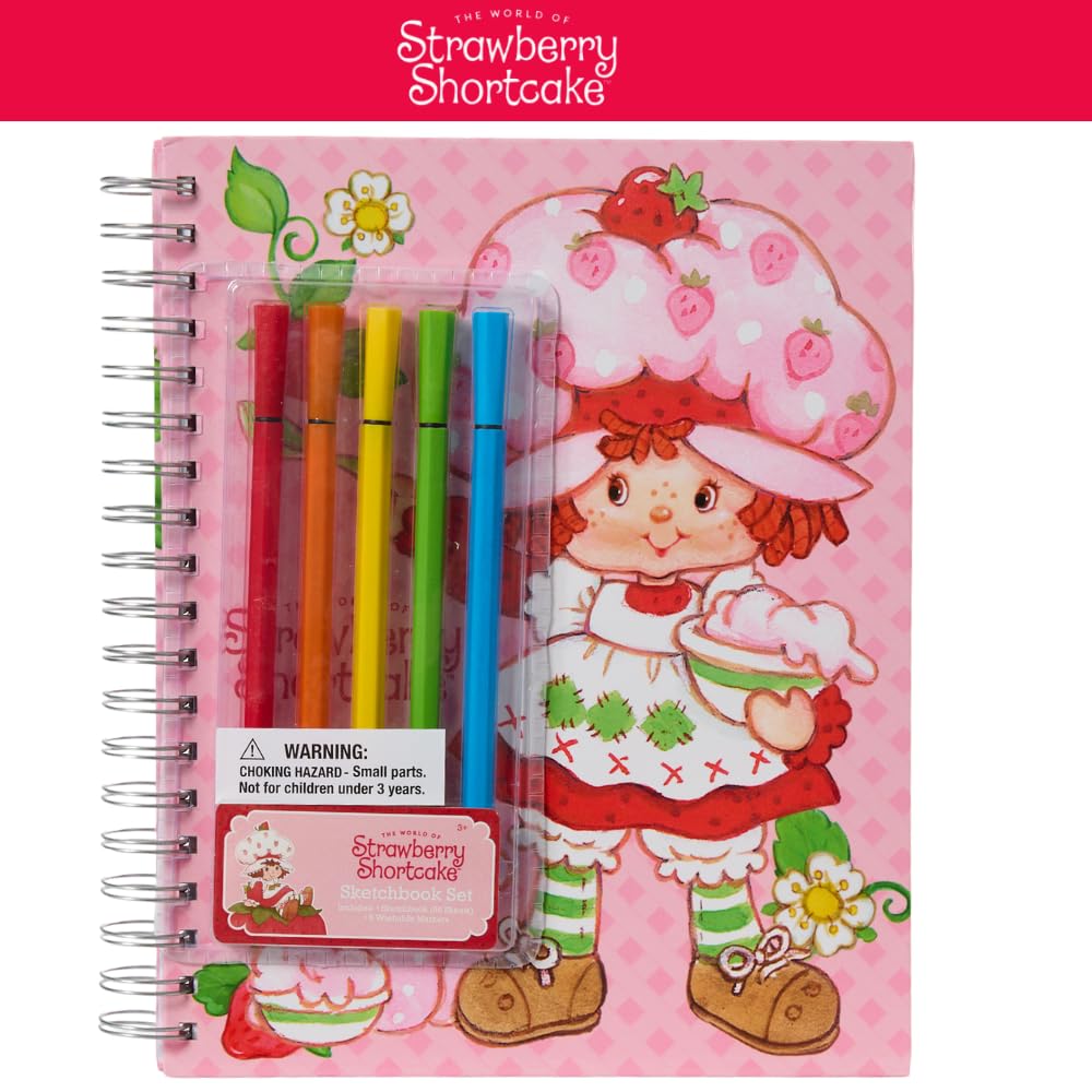 Minecraft Sketchbook Set, 5 Washable Markers, Spiral Bound, 86 Blank Pages