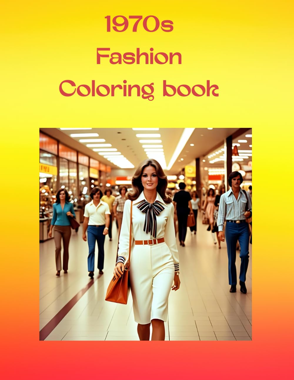 1970s Fashion Coloring Book