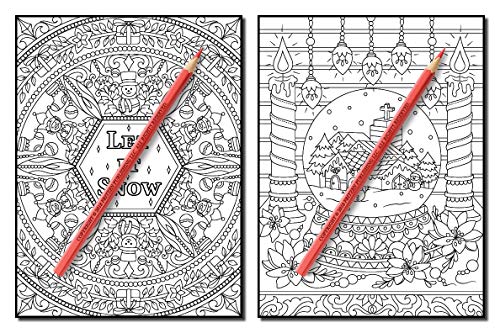 Christmas Coloring Book: An Adult Coloring Book with Fun, Easy, and Relaxing Designs