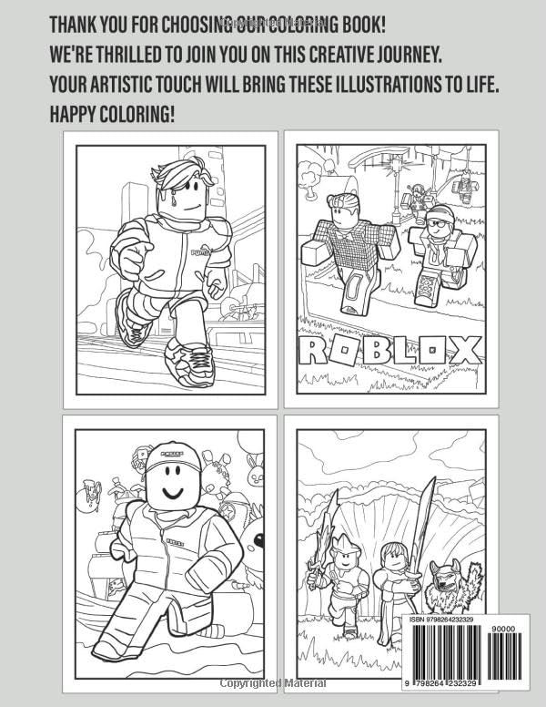 Rᴏʙʟóx Colouring Book: [New edition] with 50+ beautiful coloring pages for children, boys, girls, and teens.