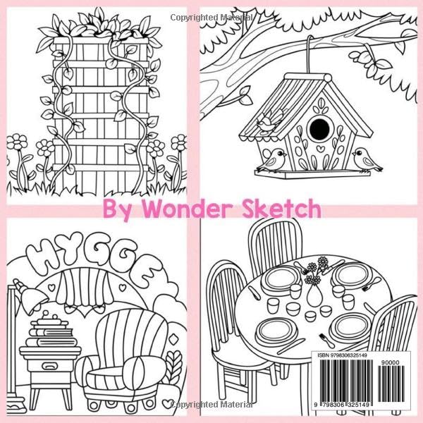 Hygge Place Colouring Book: Bold and easy