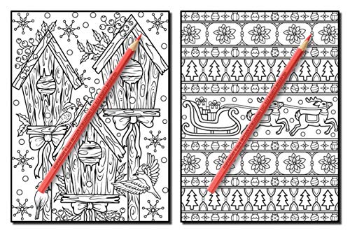 Christmas Coloring Book: An Adult Coloring Book with Fun, Easy, and Relaxing Designs (Volume 2)