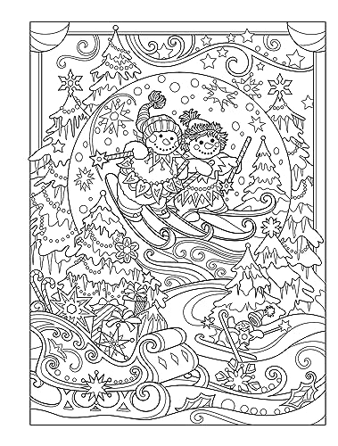Creative Haven Creative Christmas Coloring Book (Adult Coloring Books: Christmas)