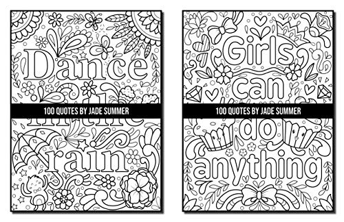 100 Quotes: An Adult Coloring Book with Inspirational Quotes for Motivation, Confidence, Success, Happiness, and More! (Inspirational Coloring Books)