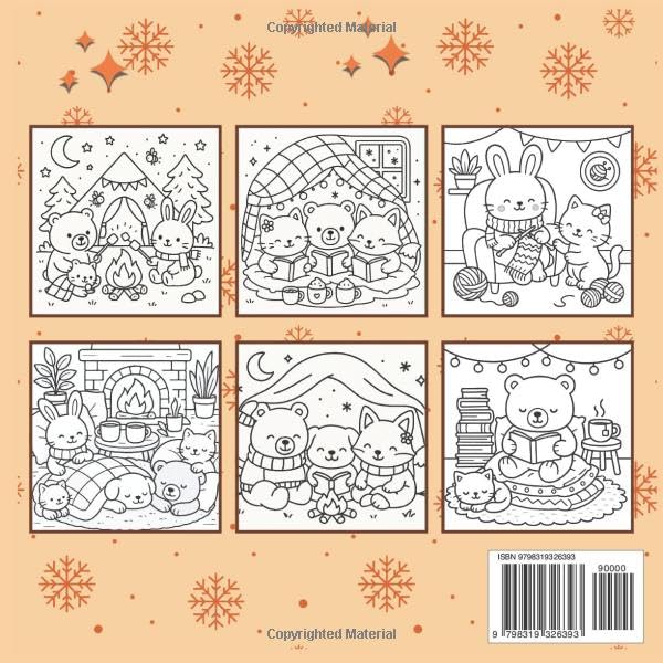 Fuzzy Hygge: Adorable Animal Scenes to Color for Comfort, Calm, and Cozy Vibes