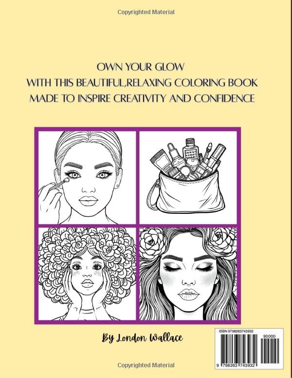 Beauty Therapy Coloring Book: Confidence and Style Inspiring Face Images for Black Women and Girls