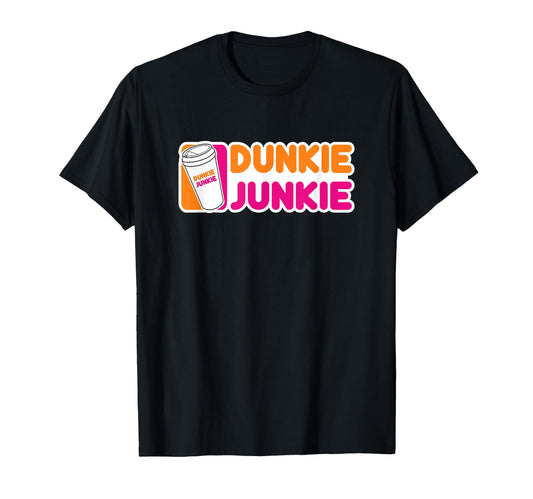 Funny Dunkie Junkie Coffee Love Funny Coffee Saying T-Shirt