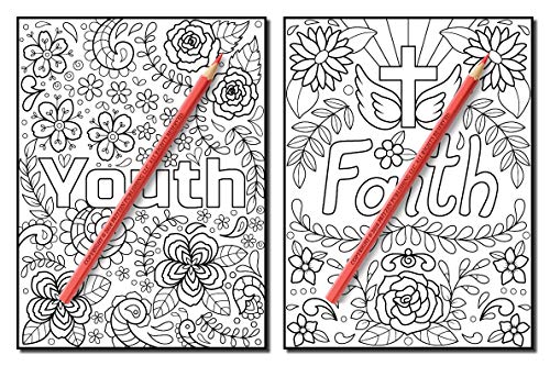 Inspirational Words: An Adult Coloring Book with Fun Word Designs, Cute Kawaii Doodles, and Relaxing Flower Patterns (Inspirational Coloring Books)