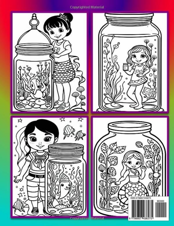 MINDFUL UNDERWATER LIFE IN A JAR: A Therapeutic Coloring Quest with Marine Creatures for Kids Ages 5-10 | Embark on a Journey of Stress Relief and Relaxation through Expressive Art
