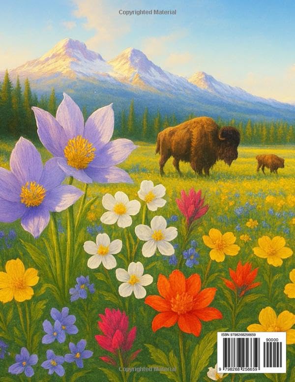 Wildflowers in Yellowstone: Coloring Book