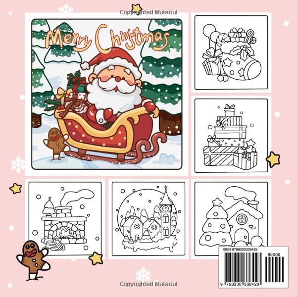 Cozy Girl Xmas Coloring Book: Cute and Easy Designs for Adults & Teens | Christmas Objects and Holiday Stuff for Stress Relief (Xmas Cutie)