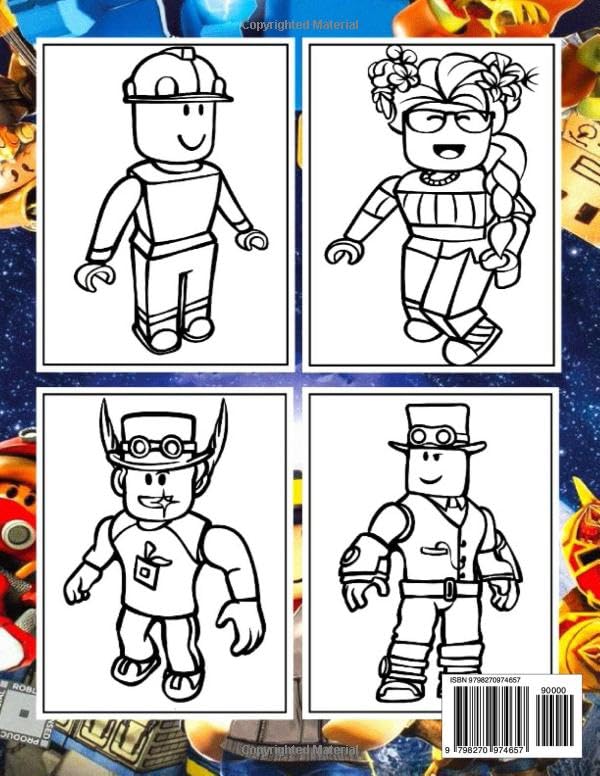 R0Bl0X Coloring Book: Beautiful Coloring Pages For All Fans