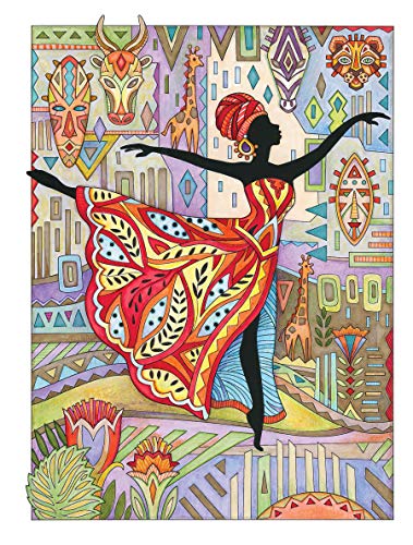 Creative Haven African Glamour Coloring Book (Adult Coloring Books: World & Travel)