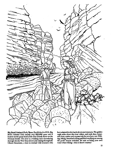 National Parks Coloring Book (Dover Nature Coloring Book)