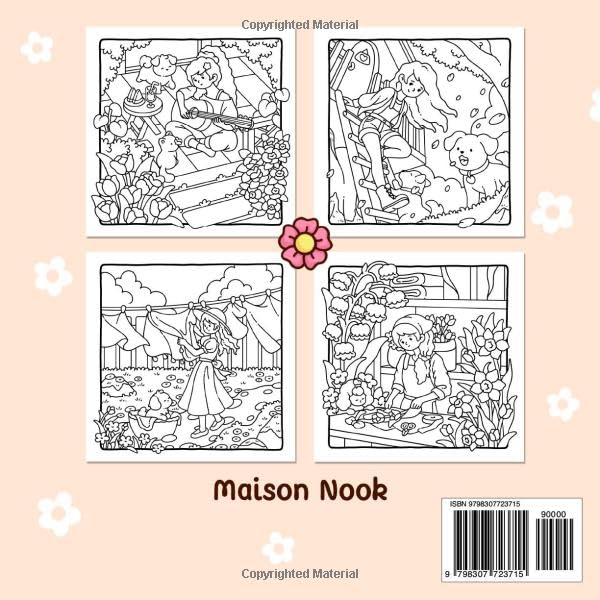 Simple Joys: A Coloring Book for Adults and Teens Featuring Cozy Girl Moments and Cute Daily Activities for Relaxation and Stress Relief