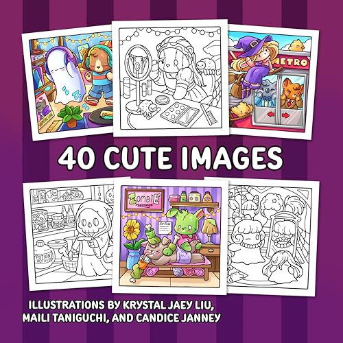 Spooky Life: Cozy Coloring Book for Adults and Teens with Cute and Creepy Everyday Scenes for Relaxation (Cozy Coloring Books)