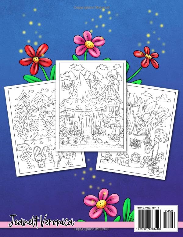 Little Homes of the Woodlands: A Whimsical Coloring Book for Adults: Featuring Adorable Tiny houses, Magical Creatures, and Cute Animals | For Stress Relief and Relaxation
