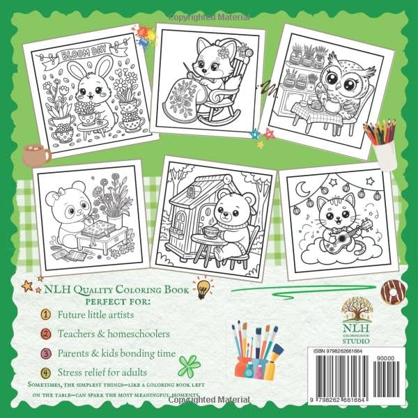 fuzzy hygge: Hygge Animal Life: A Calming Coloring Book of Cozy Creatures