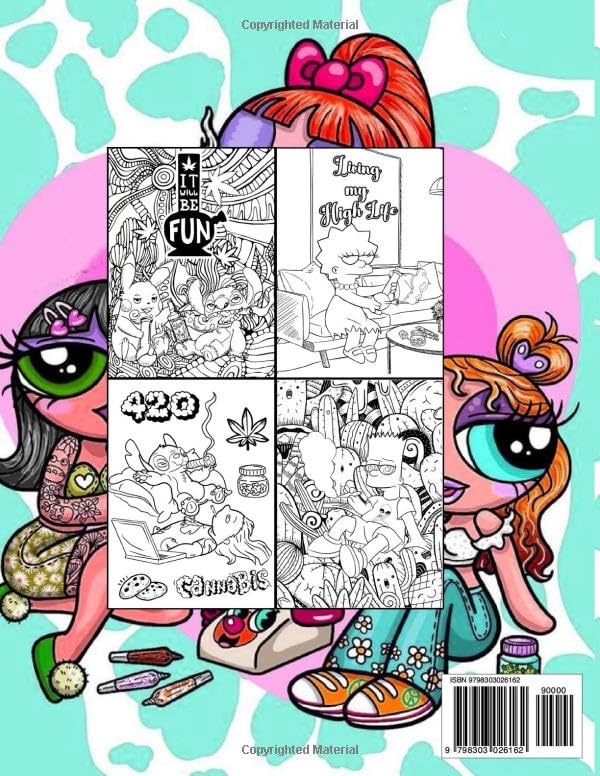Stoner Coloring Book: Unique Trippy Psychedelic Colouring Pages for Adults