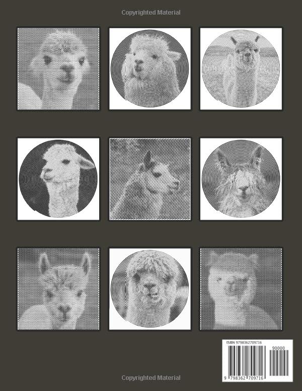 Alpaca Dots Lines Spirals Coloring Book: Spiroglyphics Art With Animals For Relaxation & Stress Relief | Create Masterpieces Easily | Great Gift Ideas