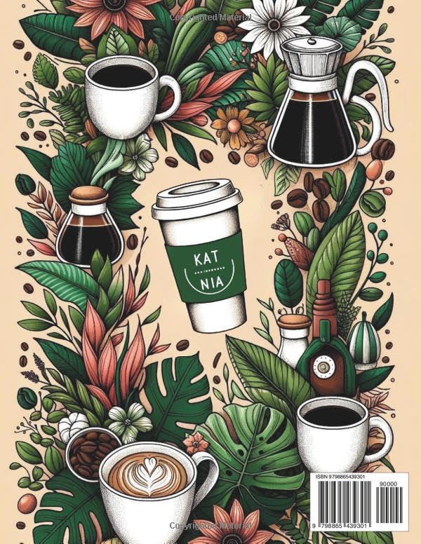 Coffee Plants Coloring Book - Relaxing Stress Relieving Color Activity Book for Specialty Coffee Lovers & Adults