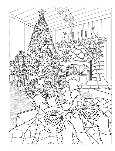 Creative Haven Cozy Christmas Coloring Book (Adult Coloring Books: Christmas)
