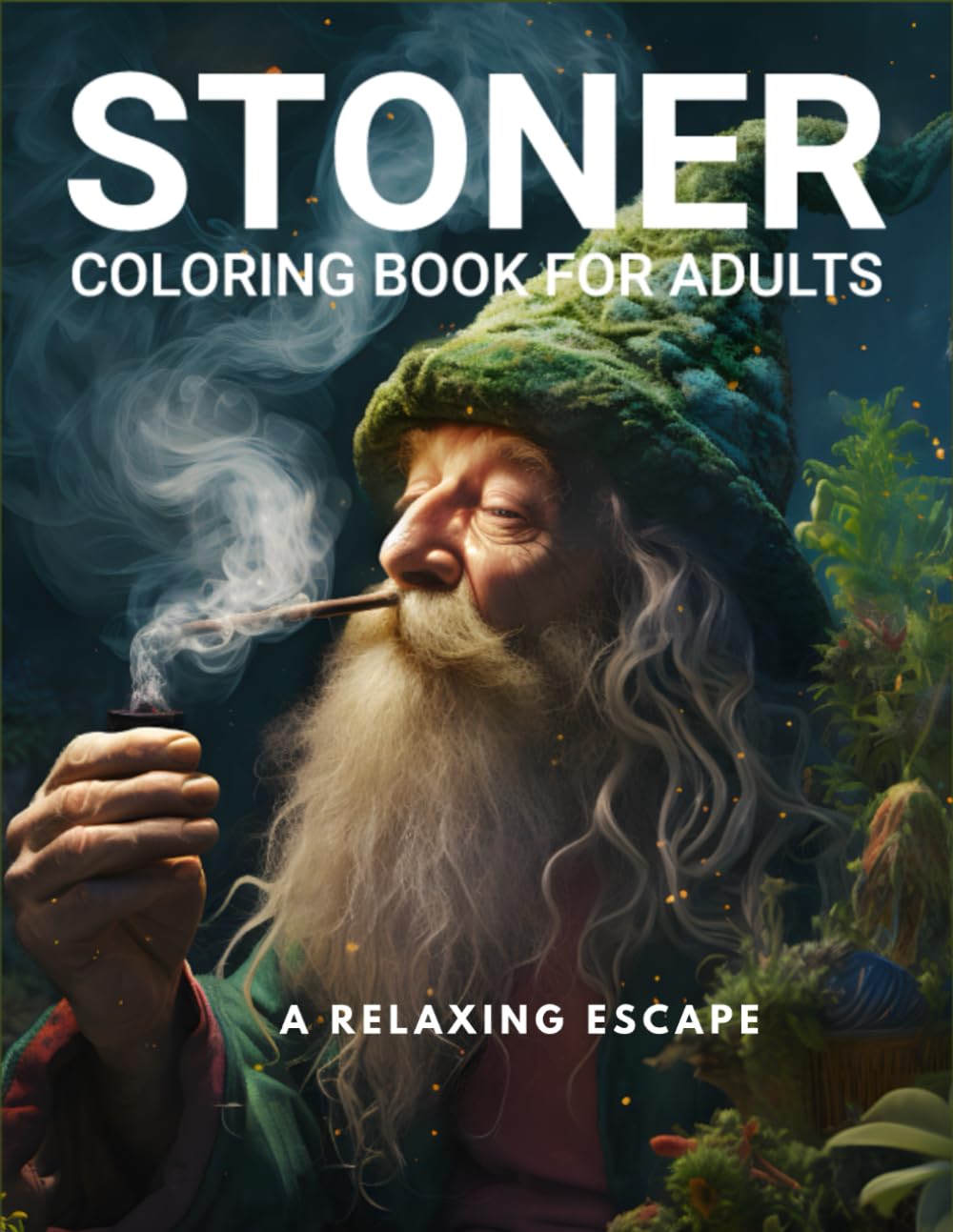 A Relaxing Escape Stoner Coloring Book for Adults: A Trippy Psychedelic Stoner Coloring Book For Adults, Teens and Seniors (Coloring Books for Kids, Toddlers & Adults)